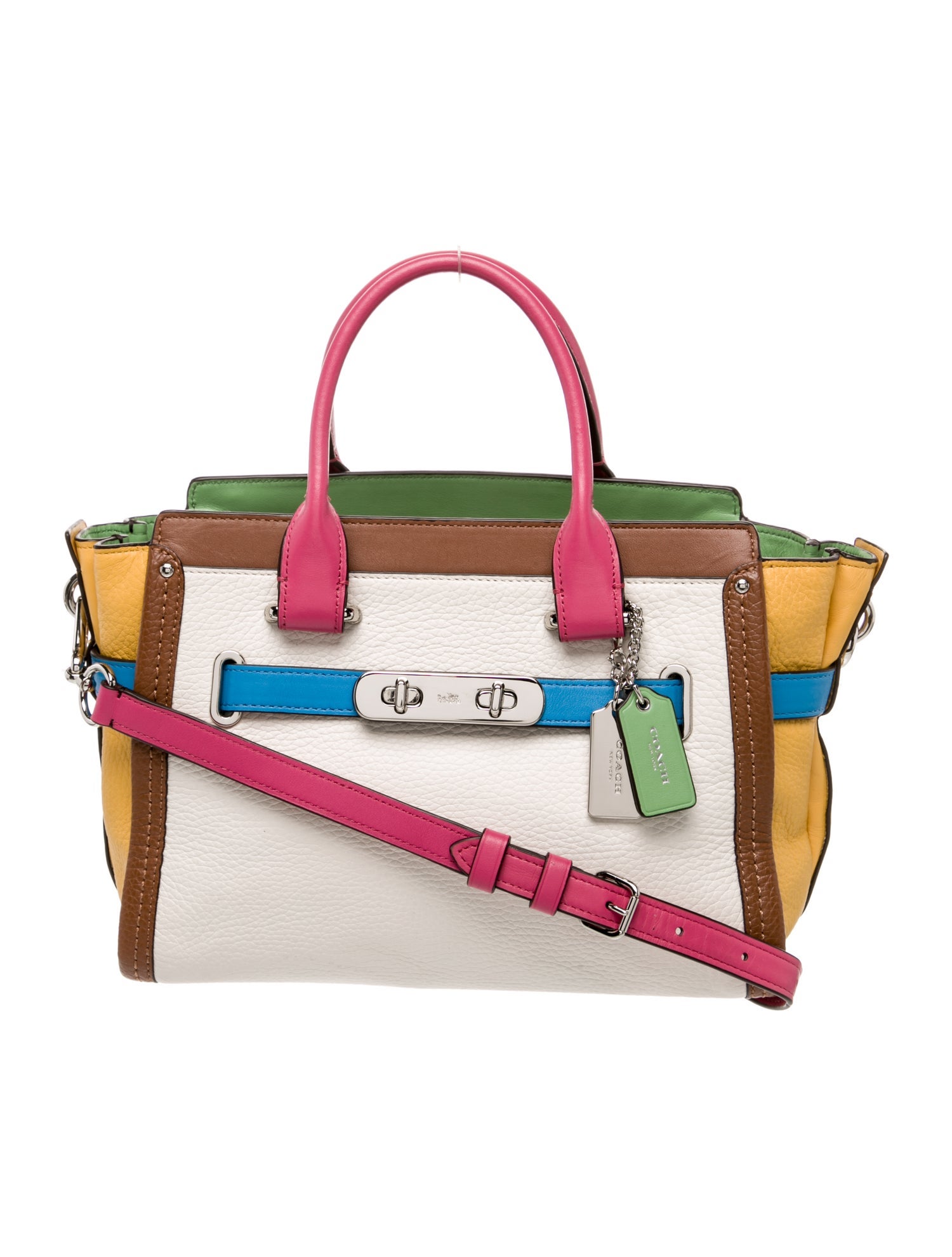 Coach Leather Top Handle Bag